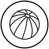 badboll ikon stil vektor