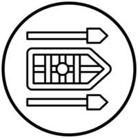 Rettungsfloß-Symbol-Stil vektor