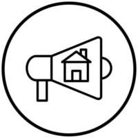 Hausmarketing-Icon-Stil vektor