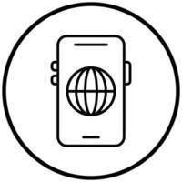 Symbolstil für das mobile Web vektor