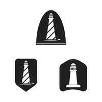 Leuchtturm-Logo-Vorlage vektor