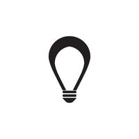 glödlampa logotyp. vektor