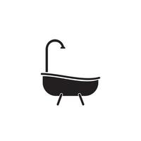 Badewanne-Logo-Vektor vektor