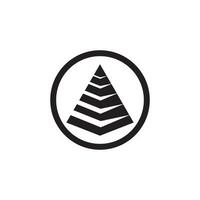 pyramid logotyp vektor