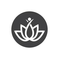 Yoga-Logo-Vektor vektor