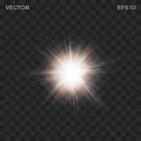 Starburst-Vektor-Lichteffekt vektor