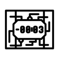 Bombe Waffe Symbol Leitung Vektor Illustration