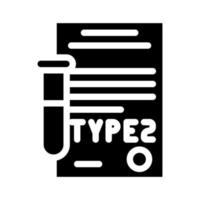 Typ-2-Diabetes-Glyphen-Symbol-Vektor-Illustration flach vektor