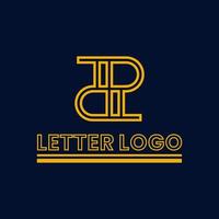 Monogramm-Logo, Buchstaben-Logo, einzigartiges und modernes, elegantes Design vektor