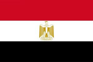 Egyptens nationella flagga vektor