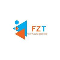 fzt Brief Logo kreatives Design mit Vektorgrafik vektor