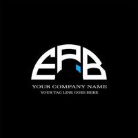 epb brev logotyp kreativ design med vektorgrafik vektor