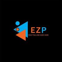 ezp letter logotyp kreativ design med vektorgrafik vektor