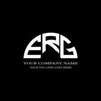 erg Brief Logo kreatives Design mit Vektorgrafik vektor