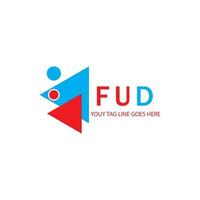 fud letter logo kreatives design mit vektorgrafik vektor