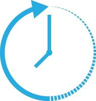 Zeitablauf-Symbol auf weißem Hintergrund. Ablauf der Zeit Zeichen. flacher Stil. vektor