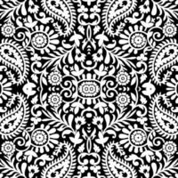 florale nahtlose Ornamentmuster Vektor florale Muster Maßwerk Hintergrund abstrakte Paisley ornamentale nahtlose Muster