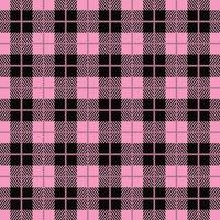 schwarz rosa tartan kariert schottische nahtlose mustertextur aus tartan karierten tischdecken vektor