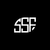 ssf brev logotyp design på svart bakgrund. ssf kreativa initialer brev logotyp koncept. ssf bokstavsdesign. vektor