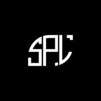 spl-Buchstaben-Design.spl-Buchstaben-Logo-Design auf schwarzem Hintergrund. spl kreative Initialen schreiben Logo-Konzept. spl-Buchstaben-Design.spl-Buchstaben-Logo-Design auf schwarzem Hintergrund. s vektor