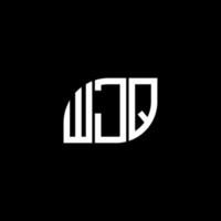 wjq-Buchstaben-Logo-Design auf schwarzem Hintergrund. wjq kreative Initialen schreiben Logo-Konzept. wjq Briefgestaltung. vektor