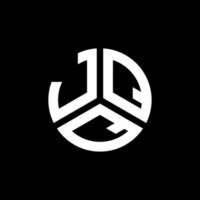 jqq-Buchstaben-Logo-Design auf schwarzem Hintergrund. jqq kreative Initialen schreiben Logo-Konzept. jqq Briefgestaltung. vektor