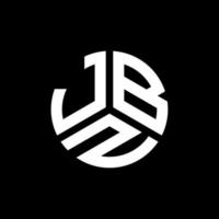 Jbz-Brief-Logo-Design auf schwarzem Hintergrund. jbz kreatives Initialen-Brief-Logo-Konzept. jbz Briefgestaltung. vektor