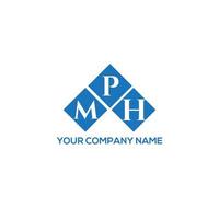 mph brev logotyp design på vit bakgrund. mph kreativa initialer brev logotyp koncept. mph bokstav design. vektor