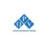 qpv brev logotyp design på vit bakgrund. qpv kreativa initialer brev logotyp koncept. qpv-bokstavsdesign. vektor