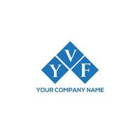 yvf-Buchstaben-Logo-Design auf weißem Hintergrund. yvf kreative Initialen schreiben Logo-Konzept. yvf Briefgestaltung. vektor