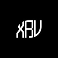 xrv brev logotyp design på svart bakgrund. xrv kreativa initialer bokstavslogotyp koncept. xrv-bokstavsdesign. vektor