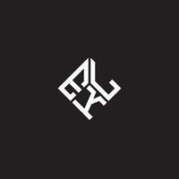 ekl brev logotyp design på svart bakgrund. ekl kreativa initialer bokstavslogotyp koncept. ekl bokstavsdesign. vektor