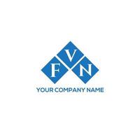 fvn-Brief-Logo-Design auf weißem Hintergrund. fvn kreative Initialen schreiben Logo-Konzept. fvn Briefgestaltung. vektor
