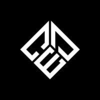 ced-Buchstaben-Logo-Design auf schwarzem Hintergrund. ced kreative Initialen schreiben Logo-Konzept. ced Briefgestaltung. vektor