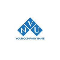 nvu brev logotyp design på vit bakgrund. nvu kreativa initialer bokstavslogotyp koncept. nvu bokstavsdesign. vektor