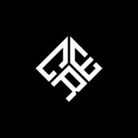 cre-Brief-Logo-Design auf schwarzem Hintergrund. cre kreative Initialen schreiben Logo-Konzept. Cre-Briefgestaltung. vektor