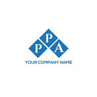 Ppa-Brief-Logo-Design auf weißem Hintergrund. ppa kreative Initialen schreiben Logo-Konzept. ppa-briefdesign. vektor