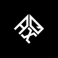 axq brev logotyp design på svart bakgrund. axq kreativa initialer brev logotyp koncept. axq bokstavsdesign. vektor