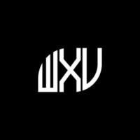 wxv letter design.wxv letter logotyp design på svart bakgrund. wxv kreativa initialer brev logotyp koncept. wxv letter design.wxv letter logotyp design på svart bakgrund. w vektor