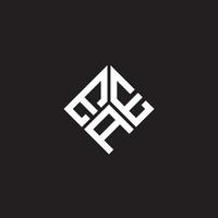 eae-Buchstaben-Logo-Design auf schwarzem Hintergrund. eae kreative Initialen schreiben Logo-Konzept. eae Briefgestaltung. vektor