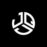 jqj-Buchstaben-Logo-Design auf schwarzem Hintergrund. jqj kreative Initialen schreiben Logo-Konzept. jqj Briefgestaltung. vektor