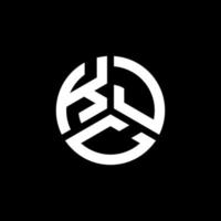 kjc-Buchstaben-Logo-Design auf schwarzem Hintergrund. kjc kreative Initialen schreiben Logo-Konzept. kjc Briefdesign. vektor