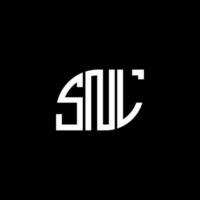 . snl-Buchstaben-Design. snl-Buchstaben-Logo-Design auf schwarzem Hintergrund. snl kreative Initialen schreiben Logo-Konzept. snl-Buchstaben-Design. snl-Buchstaben-Logo-Design auf schwarzem Hintergrund. s vektor