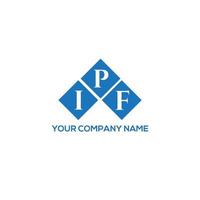 ipf-Buchstaben-Logo-Design auf weißem Hintergrund. ipf kreatives Initialen-Brief-Logo-Konzept. ipf Briefgestaltung. vektor