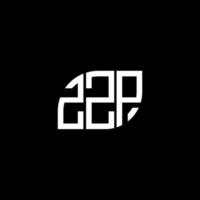 zzp brev logotyp design på svart bakgrund. zzp kreativa initialer brev logotyp koncept. zzp bokstavsdesign. vektor