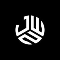 jwn-Buchstaben-Logo-Design auf schwarzem Hintergrund. jwn kreatives Initialen-Buchstaben-Logo-Konzept. jwn Briefgestaltung. vektor