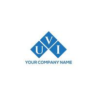 Uvi-Brief-Logo-Design auf weißem Hintergrund. uvi kreatives Initialen-Buchstaben-Logo-Konzept. uvi Briefgestaltung. vektor