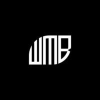 wmb brev design.wmb brev logotyp design på svart bakgrund. wmb kreativa initialer brev logotyp koncept. wmb brev design.wmb brev logotyp design på svart bakgrund. w vektor