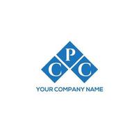 cpc brev logotyp design på vit bakgrund. cpc kreativa initialer brev logotyp koncept. cpc-bokstavsdesign. vektor