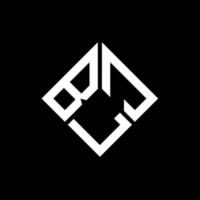 blj-Buchstaben-Logo-Design auf schwarzem Hintergrund. blj kreative Initialen schreiben Logo-Konzept. blj Briefgestaltung. vektor